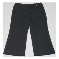 BNWT BHS Petite, size 14 black & metallic stripe trousers