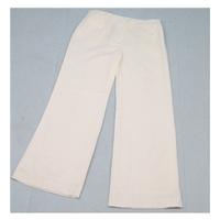 bnwt principles size 12 cream wide leg trousers