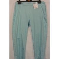 BNWT M&S Women-Size 10S-Aqua Mix-Cropped Trousers.