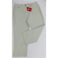 BNWT Per Una size 16L green cropped jeans