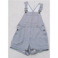 BNWT BDG Denim, size S blue & white stripe dungaree shorts