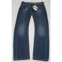 bnwt roxy w30l34 blue straight leg jeans