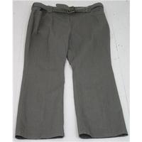BNWT Per Una size 20R dark green bootcut trousers with belt