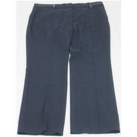 BNWT M&S size 16M navy bootleg trousers