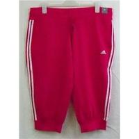 BNWT Adidas pink short joggers Size 24