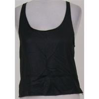 BNWT Staple, size L black wet look style vest top