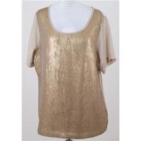 BNWT Monsoon, size L beige sequin t-shirt