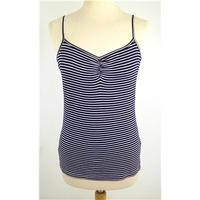 BNWT M&S Size 10 Blue and White Striped Vest Top