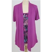 BNWT M&S Size: 10 Pink Top with over Blouse