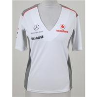 bnwt vodafone mclaren mercedes f1 size s white t shirt