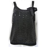 BNWT Monsoon Size 16 Black Sequined Top