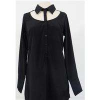 bnwt vero moda size m black long sleeved evening shirt