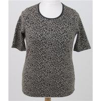 BNWT M&S Size: 12 - Beige and black animal print top