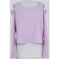 bnwt paint it red size s lilac off the shoulder sleeved blouse