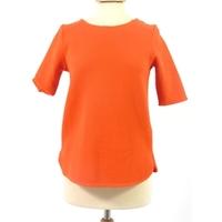 BNWT Marks & Spencer Size 8 Short Sleeved Top in Dark Orange