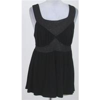 bnwt dorothy perkins size 12 black vest top with sequins