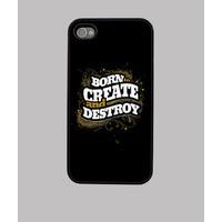 born to create and destroy shell iphone 4 4s