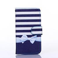 Bowknot Pattern PU Leather Full Body Case with Stand for Multiple Samsung Galaxy S4/S5/S6/S6Edge