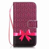 Bow Pattern Material PU Card Holder Leather for iPhone 7 7 Plus 6s 6 Plus SE 5s 5 5C 4S