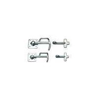 Box of closure hooks for trailers, galvanised, in various sizes