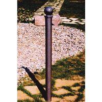 BOLLARD - SLIMLINE (ESQUIROL) BLACK, IRON, BALL TOP H:1000MM