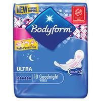 Bodyform Ultra Fit Towels Goodnight 10 Pack