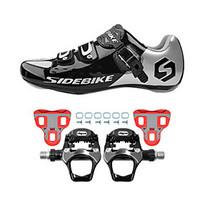 BOODUN/SIDEBIKE Sneakers Road Bike Shoes Cycling Shoes With Pedal Cleats Unisex Cushioning Outdoor Road Bike PU Breathable Mesh Cycling