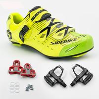 BOODUN/SIDEBIKE Road Bike Shoes Cycling Shoes With Pedal Cleats Anti-Shake/Damping Cushioning Breathable Ultra Light (UL) Outdoor Road Bike