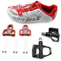 BOODUN/SIDEBIKE Cycling Shoes Road Bike Shoes With Pedal Cleats Unisex Anti-Slip Anti-Shake/Damping Cushioning Ultra Light Outdoor Road Bike