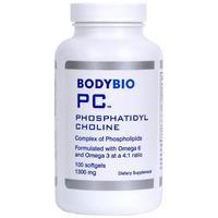 BodyBio Phosphatidyl Choline, 1300mg, 100Caps