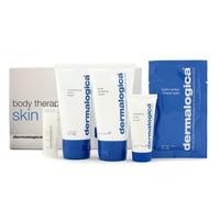 Body Therapy Skin Kit: Body Wash + Hydrating Crml+ Exfoliating Scrub + Climate Control Lip Trt 4pcs