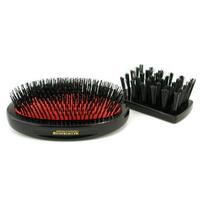 Boar Bristle - Small Extra Military Pure Bristle Medium Size Hair Brush ( Dark Ruby ) 1pc