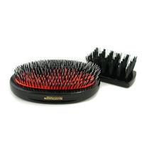 Boar Bristle & Nylon - Popular Military Bristle & Nylon Large Size Hair Brush ( Dark Ruby ) 1pc