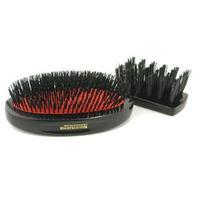 Boar Bristle - Sensitive Military Pure Bristle Medium Size Hair Brush ( Dark Ruby ) 1pc