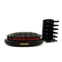 Boar Bristle & Nylon - Medium Junior Military Nylon & Bristle Hair Brush (Dark Ruby) 1pc