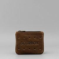 bourbon biscuit leather coin purse