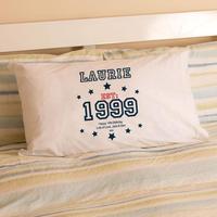 boys 16th birthday established since year pillowcase