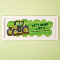 Bold Personalised Tractor Framed Print