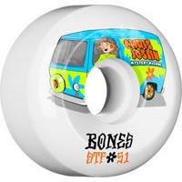 bones wheels stf joslin shaggy v5 skateboard wheels white 51mm