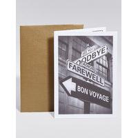 Bon Voyage Sign Post Card