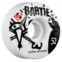 bones stf bartie crows v1 skateboard wheels 52mm