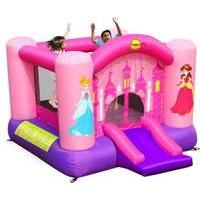 Bouncy Castle - Princess With Slide And Hoop (9201p)