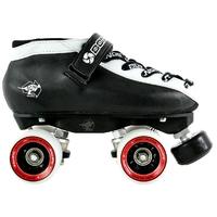 bont hybrid derby skate package black white