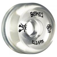 Bones Skateboard Wheels - SPF Clears Natural 58mm (Pack of 4)