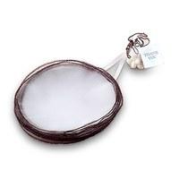 bonboniere tulle circle favour metallic thread periwinkle