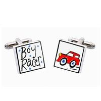 Boy Racer Ceramic Cufflinks