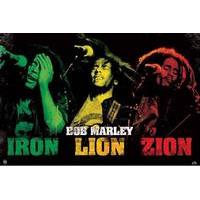 Bob Marley Iron Lion Zion Maxi Poster