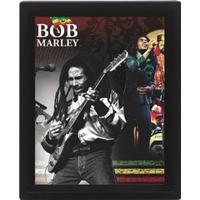 Bob Marley Montage 10 x 8cm Framed 3d Lenticular Poster
