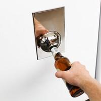 Bottle Opener Fridge Magnet | Silver