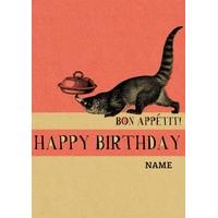 bon appetit vintage birthday card